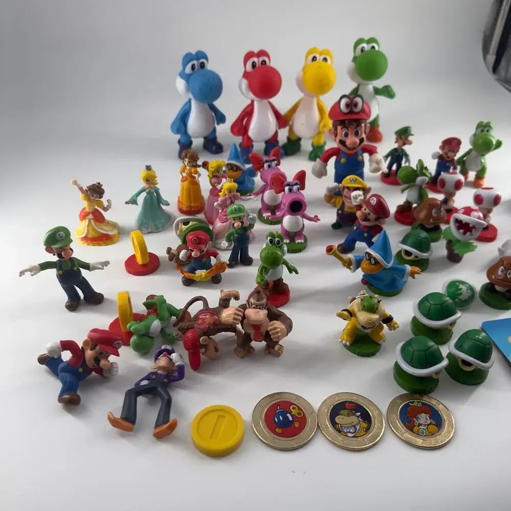 Nintendo Super Mario Figure Lot of 55| Yoshi, Mario, Peach, Luigi + More